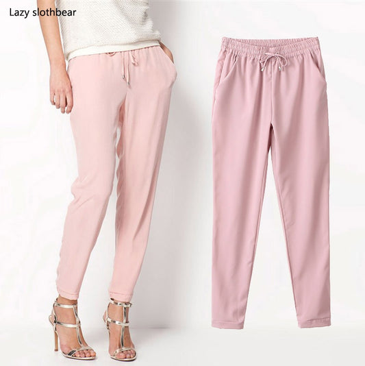 harem pants seven-color elastic waist women trousers
