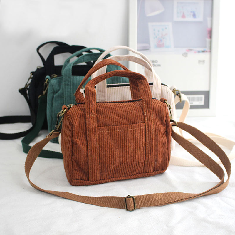 Autumn and Winter Small Solid Color Shoppers Crossbody Bags