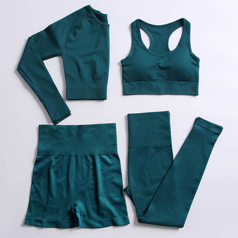 Stretch Breathable Yoga Top Leggings Women Sport Fitness