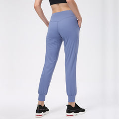 Women Naked-feel Fabric Loose Fit Sport Active Back waist Lounge Jogger