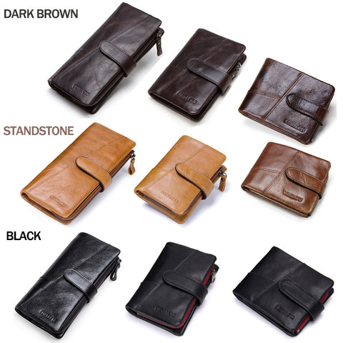 Men Wallets Fashion Purse With Card Holder Vintage Long Wallet Clutch Wrist Bag