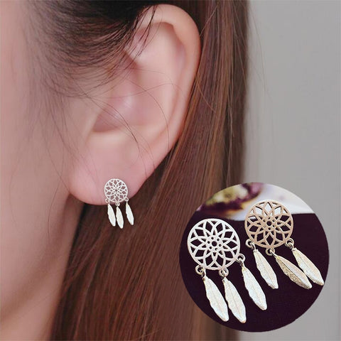 Fashion Jewelry Silver Color Small Pearl Cat Stud Earrings