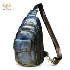 H Horse Leather Casual Fashion Chest Sling Bag