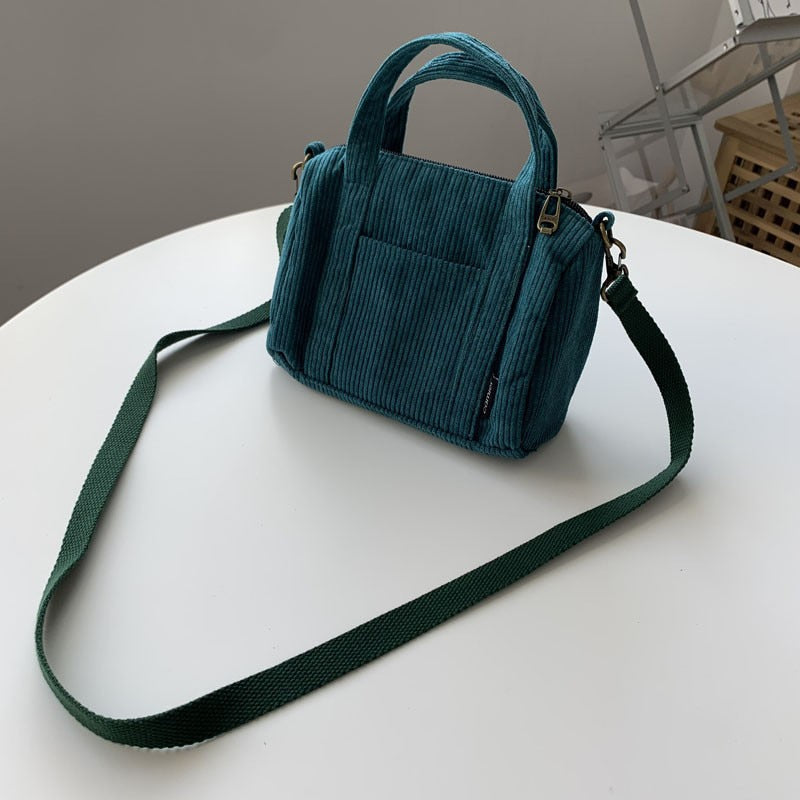 Autumn and Winter Small Solid Color Shoppers Crossbody Bags