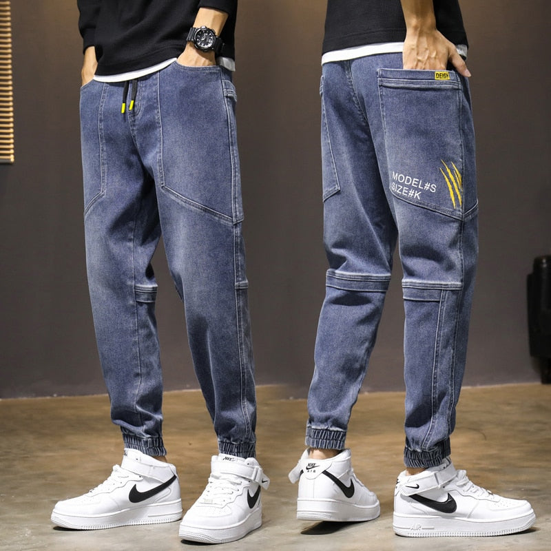 Baggy Men Cargo Jeans Fashion Harlan Cotton Streetwear
