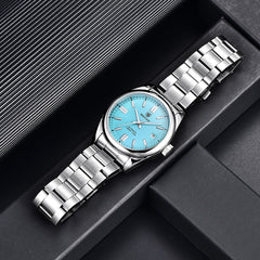 Men Mechanical Wristwatches 10Bar Waterproof Automatic Watch Stainless Steel