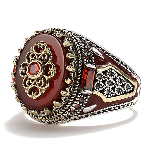 Retro Handmade Turkish Signet Ring