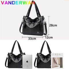 Leather Bags Female Shoulder Sac Tote Shopper Bag