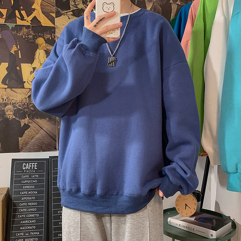 Oversized Graphic Hooded Hoodies Mens Thick Streetwear