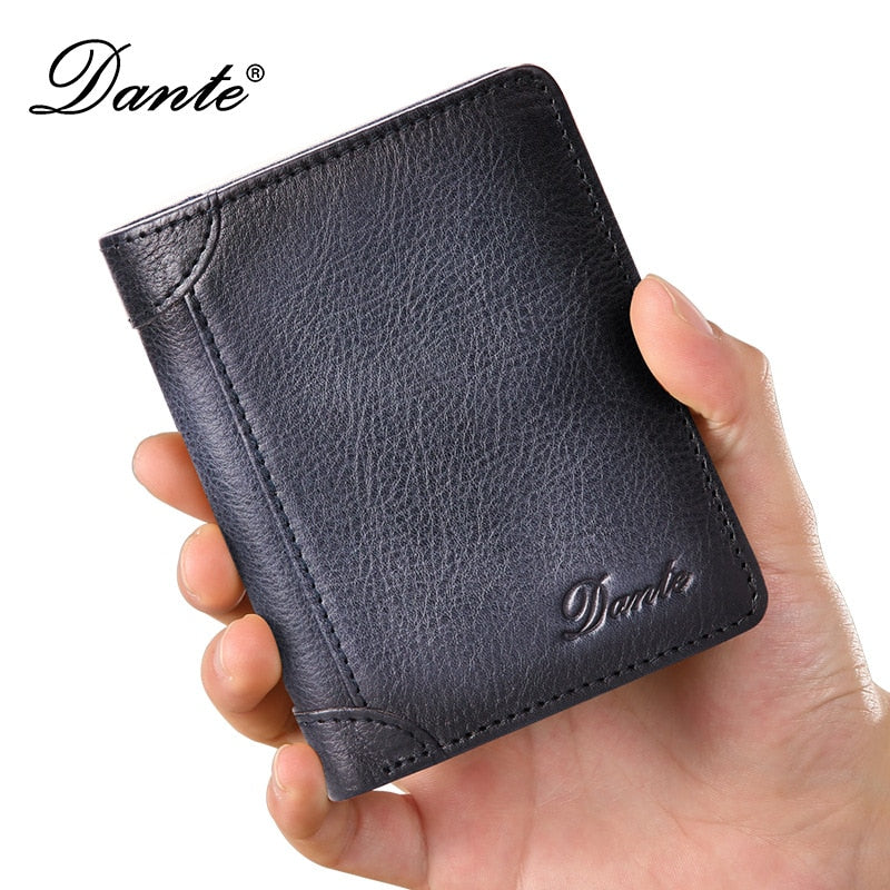 Wallet RFID Anti-theft Brush Head Layer Cowhide Retro Casual