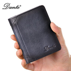 Wallet RFID Anti-theft Brush Head Layer Cowhide Retro Casual