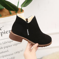 Boots Snow Boots Female Boots Warm Lace Flat