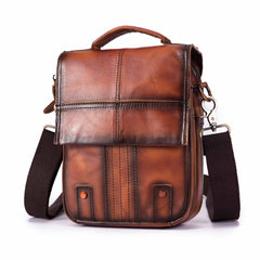 Leather Male Casual Design Shoulder Messenger bag Cowhide Fashion Cross-body