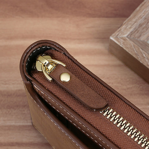 Vintage Small Men Wallet Genuine Leather Short Purse