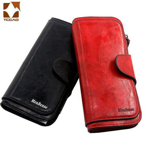 Women wallet made of leather Wallets Three fold VINTAGE