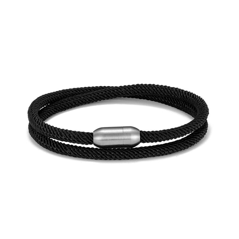 Trendy Men Survival Bracelet Outdoor Camping Rescue Emergency Rope Bracelet