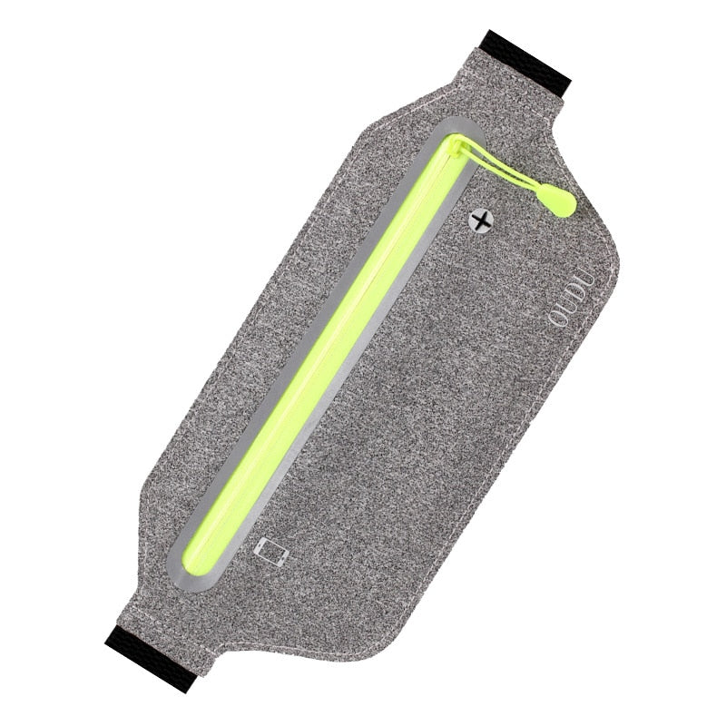 Hidden Waist Bag Sports Phone Men Belt Bag Ultra-Thin Waterproof Mini