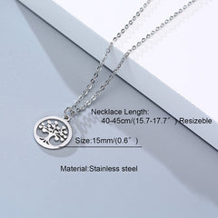 Simple Casual Necklaces Stainless Steel Feather Geometric Bar