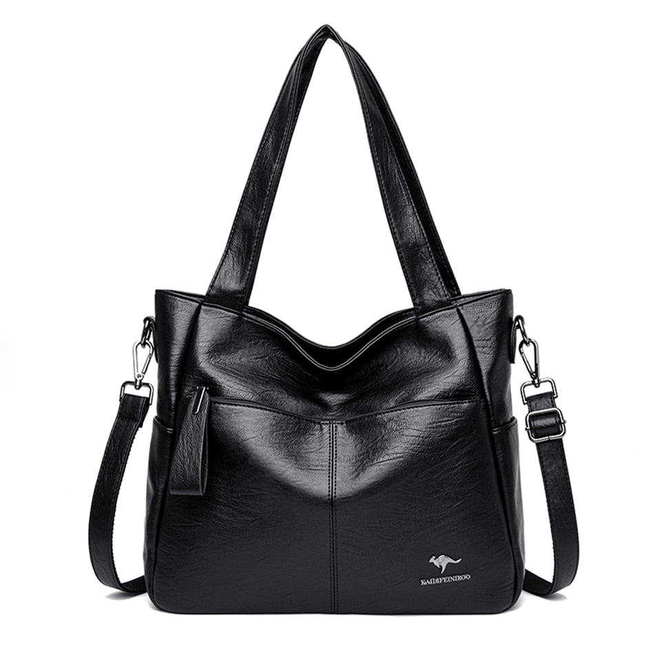 Leather Bags Female Shoulder Sac Tote Shopper Bag