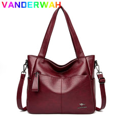 Leather Bags Female Shoulder Sac Tote Shopper Bag