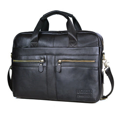 Men Genuine Leather Handbags Casual Leather Laptop Bags Male Business