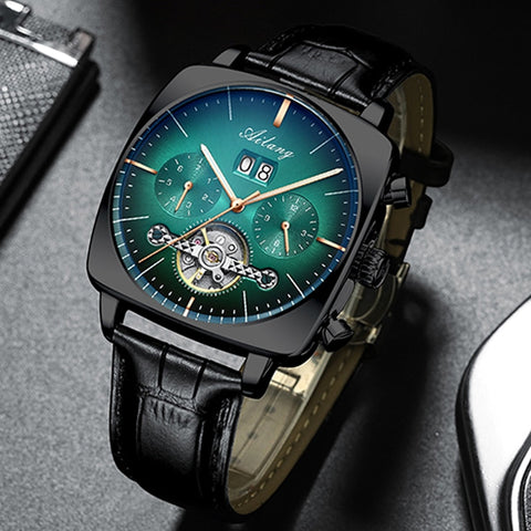 brand watch luxe chronograph Square Large Dial Watch