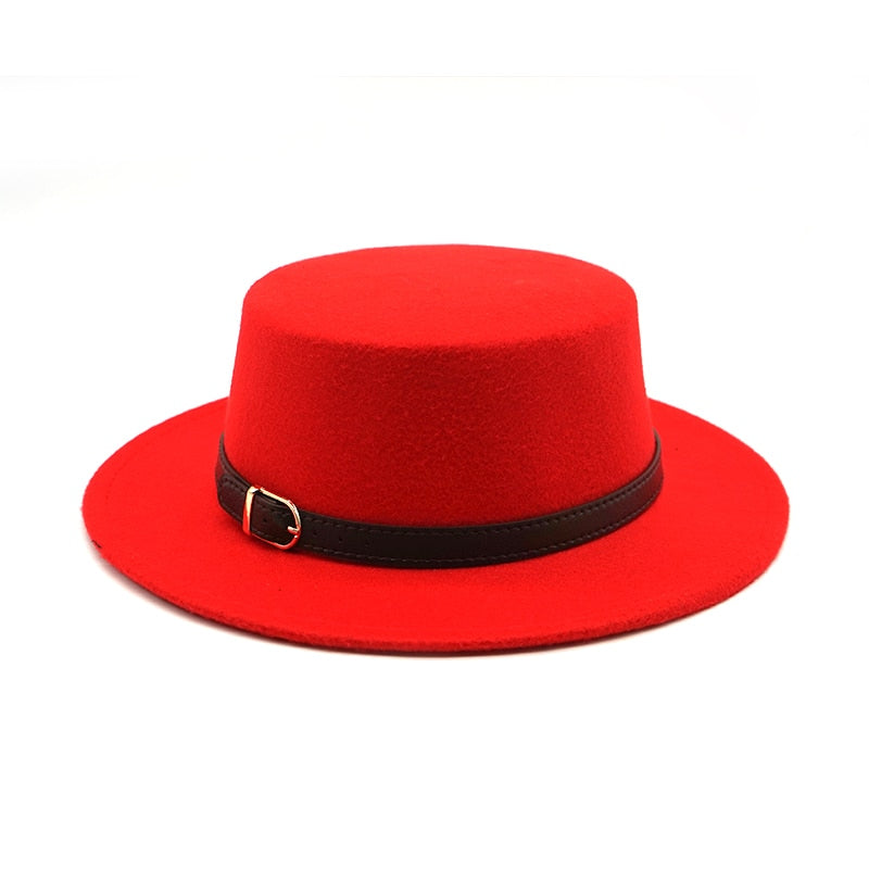 Retro Winter Autumn Top hat Imitation Woolen Felt Fedora Hats