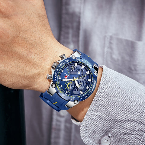 Watches Mens Luxury Brand Big Dial Watch Men Waterproof Quartz