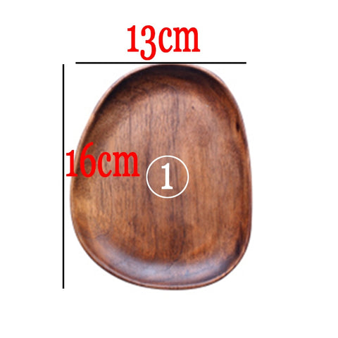 Whole Wood Lovesickness Wood with Irregular Oval Solid Wood Pan