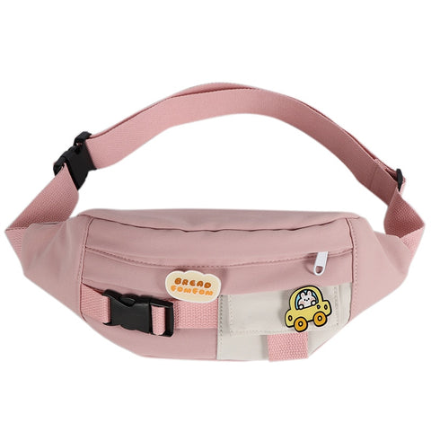Waist Bags For Women Canvas Leisure Solid Color Fanny Pack