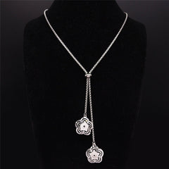 Fashion Bee Stainless Steel Long Necklace