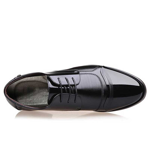 Business Oxford Shoes Men Breathable Leather Shoes Rubber Formal Dress Shoes