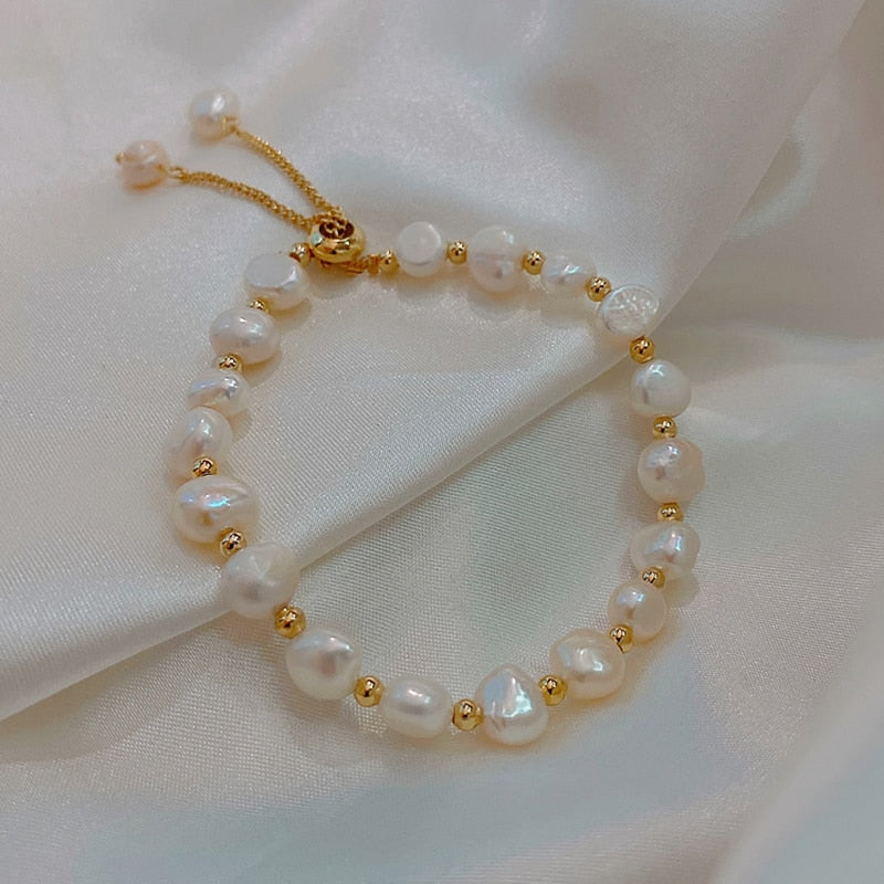 Baroque Natural Pearl Bracelet For Bracelet Fashion Lady