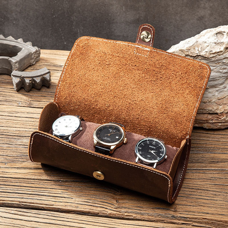 Watch Roll Case Portable Vintage Watch Case Watch Holder