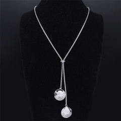 Fashion Bee Stainless Steel Long Necklace