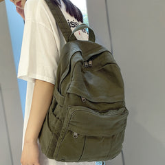 Fabric School Bag New Fashion College Student Vintage Backpack Canvas