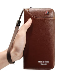Wallet Long Style Credit Card Holder Male Phone Purse Zipper Large Capacity