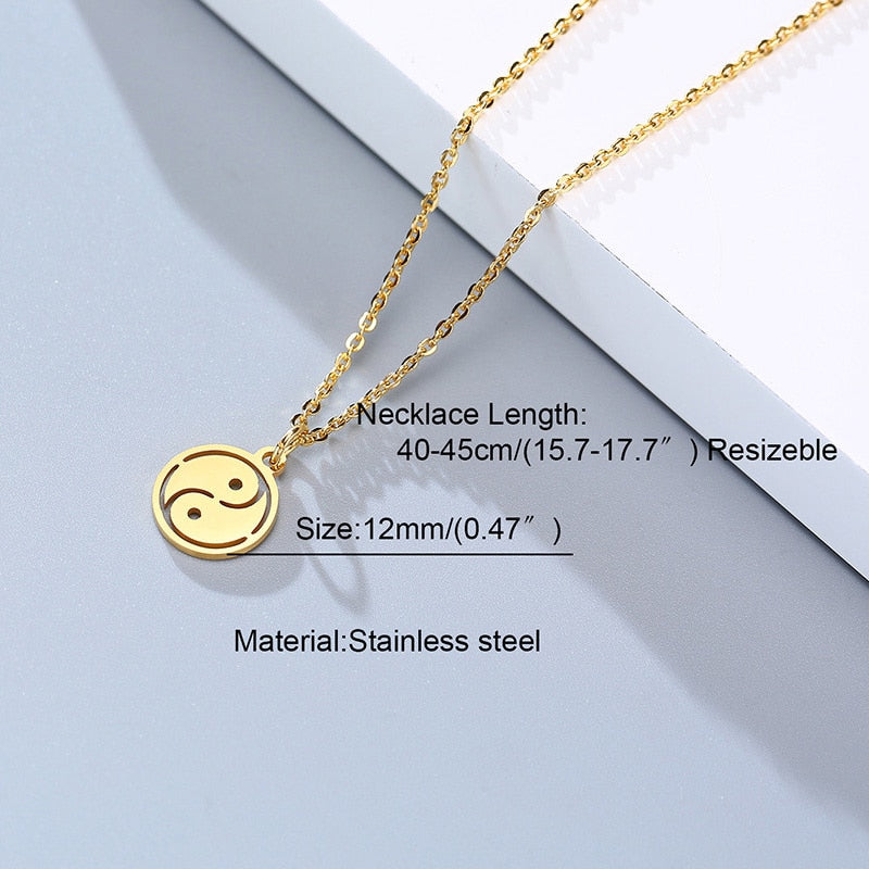 Simple Casual Necklaces Stainless Steel Feather Geometric Bar