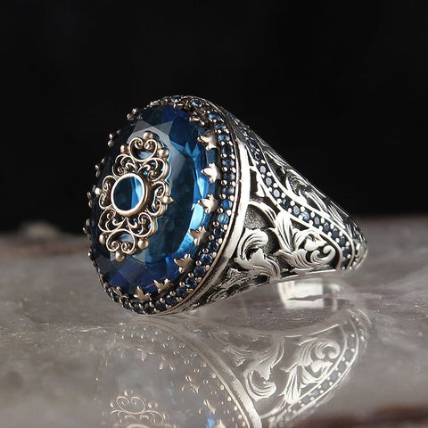 Retro Handmade Turkish Signet Ring