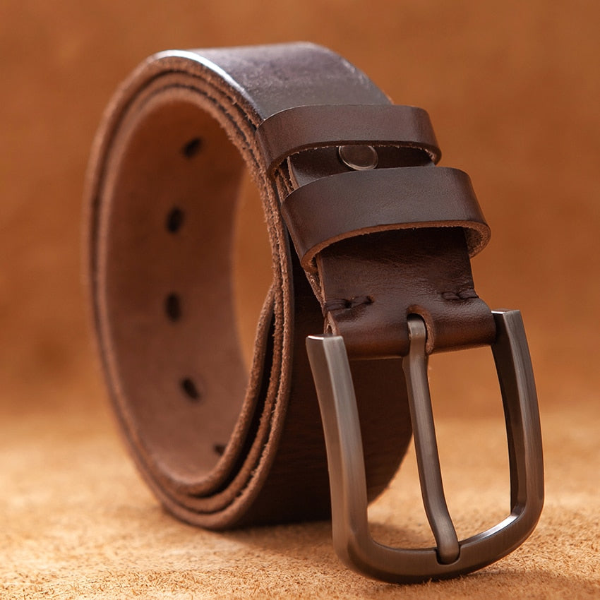 Cow genuine leather belts for men designer quality fashion