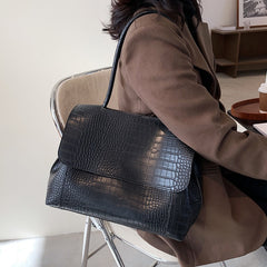 Designer Crocodile Pattern women handbag Large Capacity  Shoulder Bags  Casual Totes