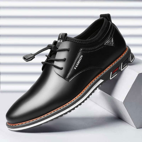 Men Dress Shoes Cowhide Leather Shoes Men ComfortableCasual Shoe Platform