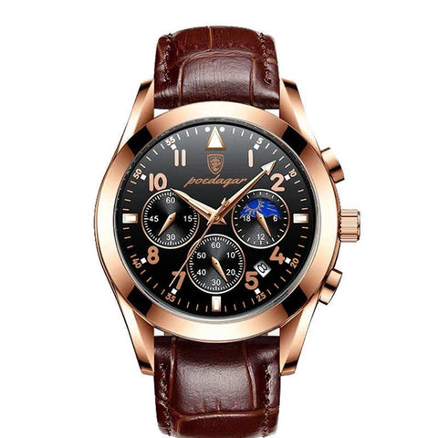 Men Watches Stainless Steel Fashion New Rose Gold Wristwatch