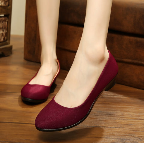 Women Flats Ballet  Office Work Shoes FlatsOversize Boat