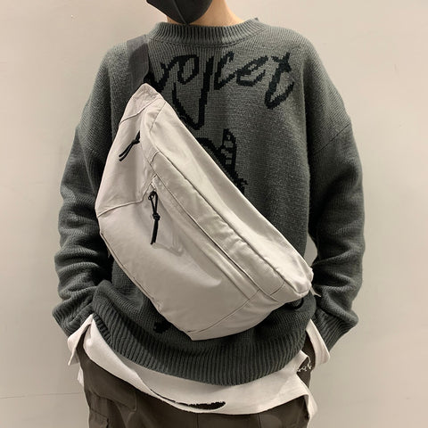 Large Capacity Storage Waist Bag Canvas Fanny Pack