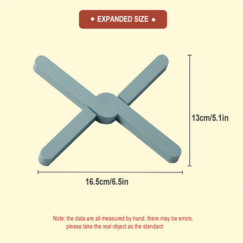 Folding Heat Insulation Pad X Shaped Cross Table Placemat