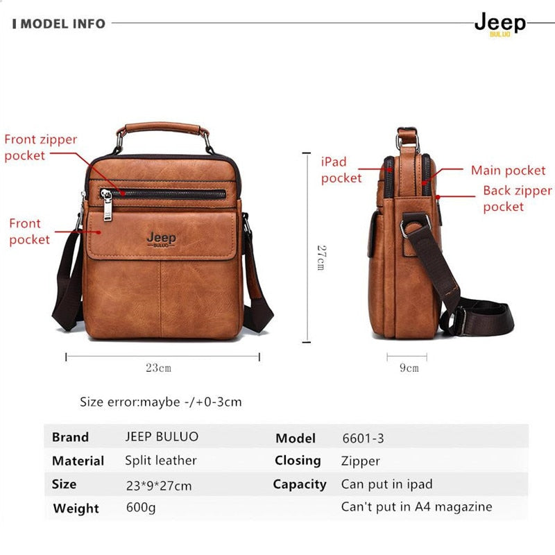 Crossbody Shoulder Bags Tote Fashion Business Man Messenger Bag