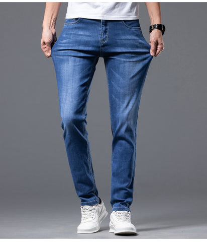 Men Stretch Skinny Jeans Fashion Casual Cotton Denim Slim Fit