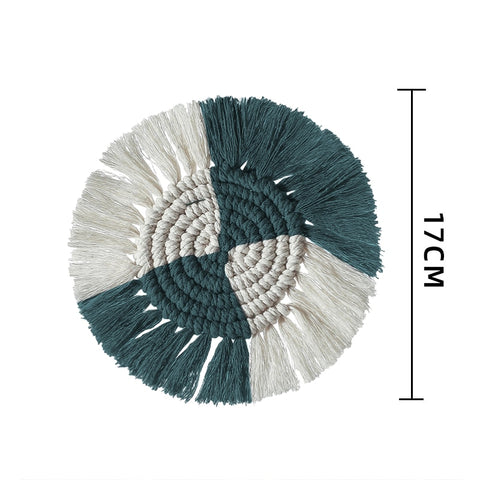 Macrame Cup Cushion Bohemia Style Non-slip Cup Mat