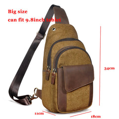 H Horse Leather Casual Fashion Chest Sling Bag